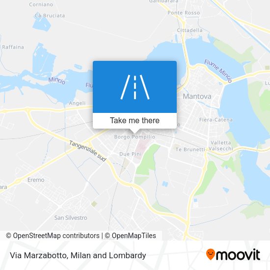 Via Marzabotto map
