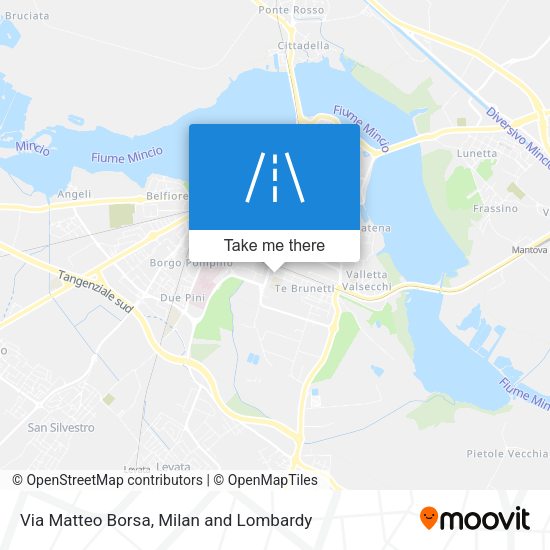 Via Matteo Borsa map