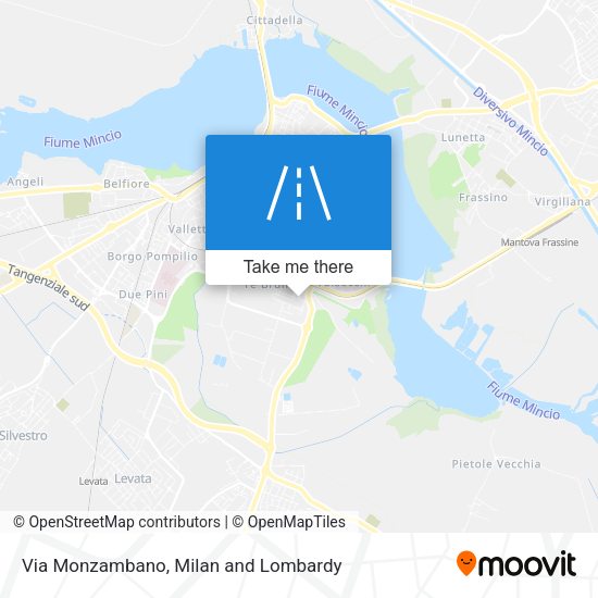 Via Monzambano map