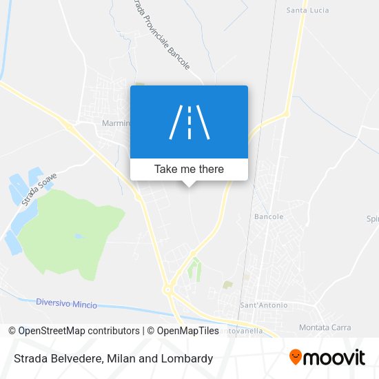 Strada Belvedere map