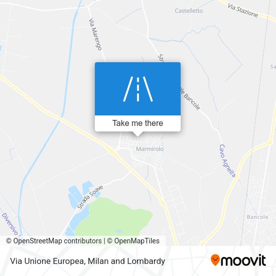 Via Unione Europea map
