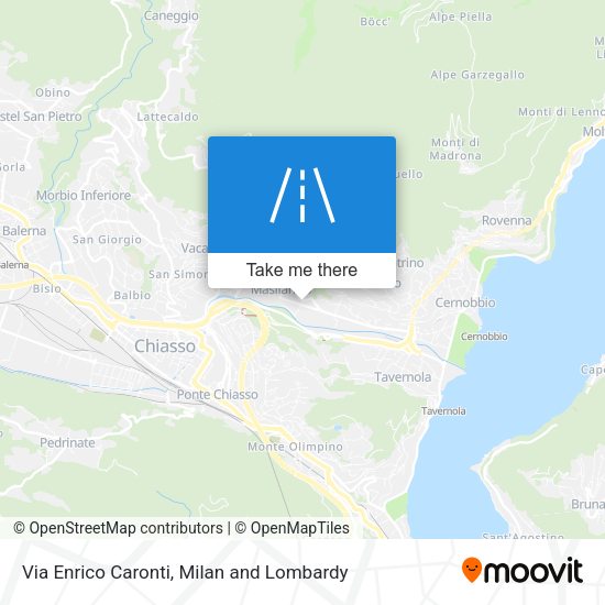 Via Enrico Caronti map