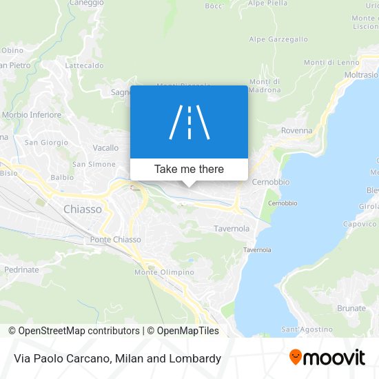 Via Paolo Carcano map