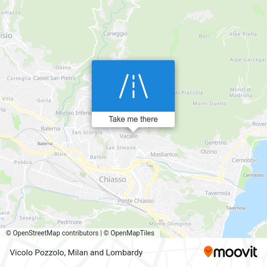 Vicolo Pozzolo map