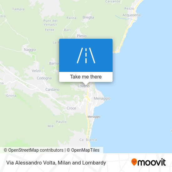 Via Alessandro Volta map