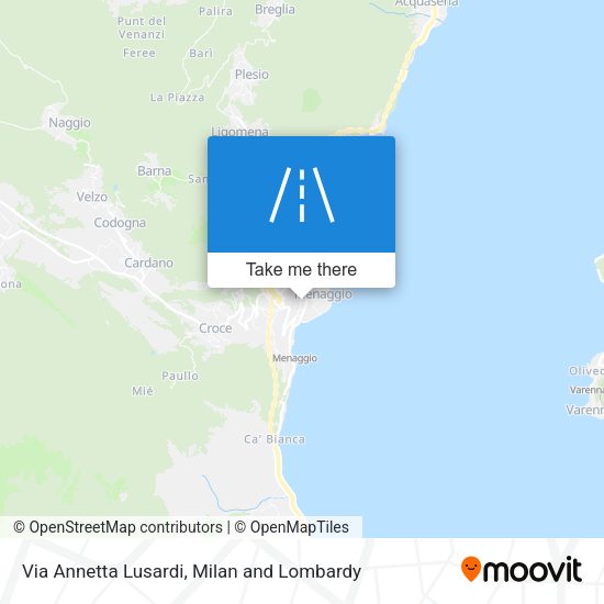 Via Annetta Lusardi map