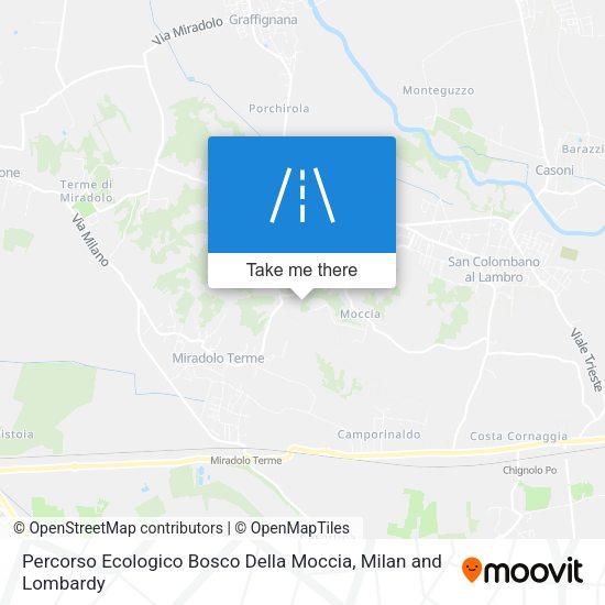Percorso Ecologico Bosco Della Moccia map
