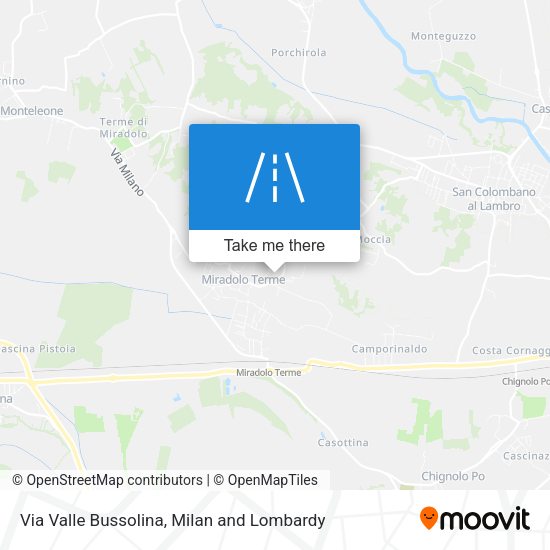 Via Valle Bussolina map