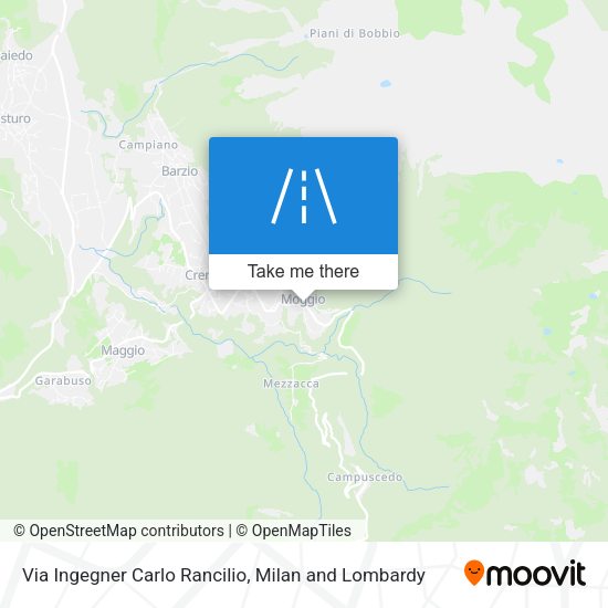 Via Ingegner Carlo Rancilio map