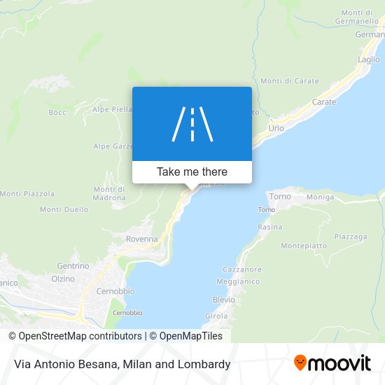 Via Antonio Besana map