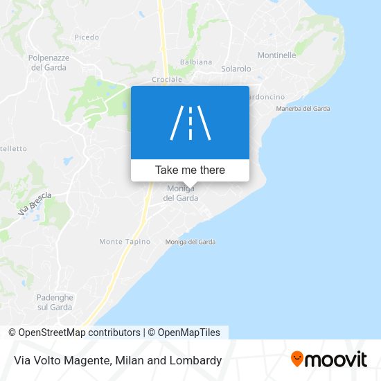 Via Volto Magente map