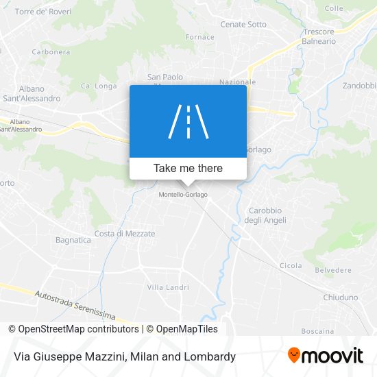 Via Giuseppe Mazzini map