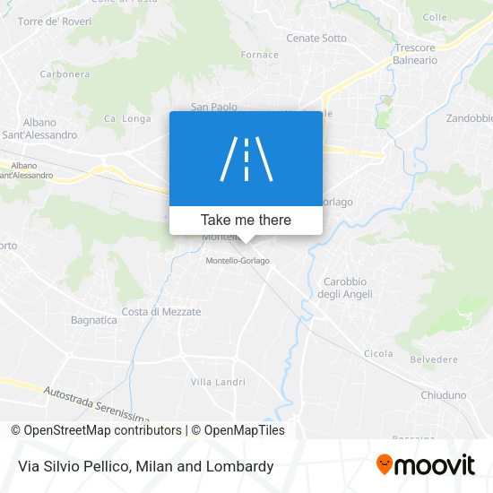 Via Silvio Pellico map