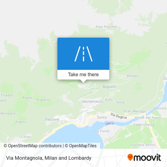 Via Montagnola map