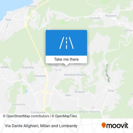 Via Dante Alighieri map