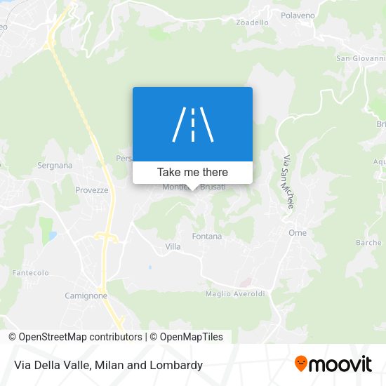 Via Della Valle map