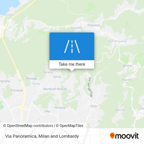 Via Panoramica map