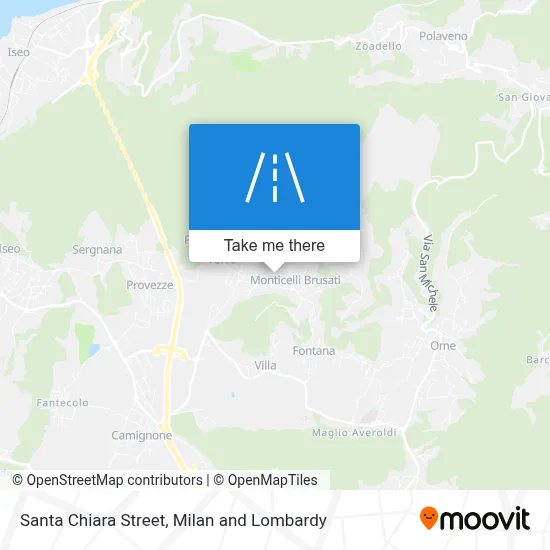 Santa Chiara Street map