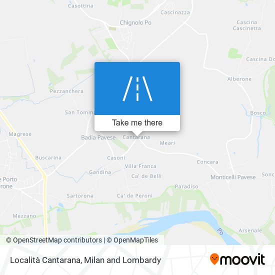 Località Cantarana map