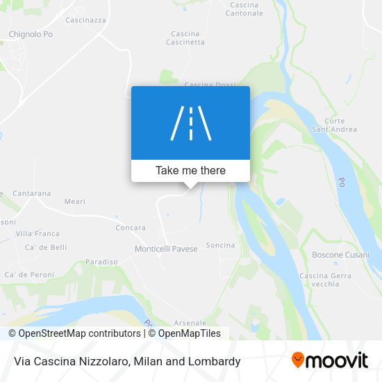 Via Cascina Nizzolaro map