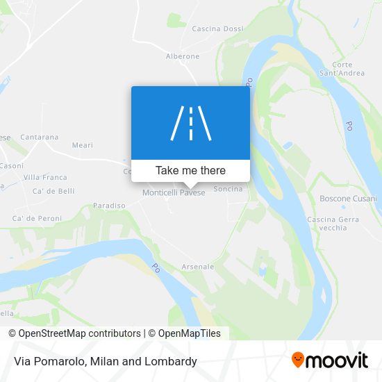 Via Pomarolo map