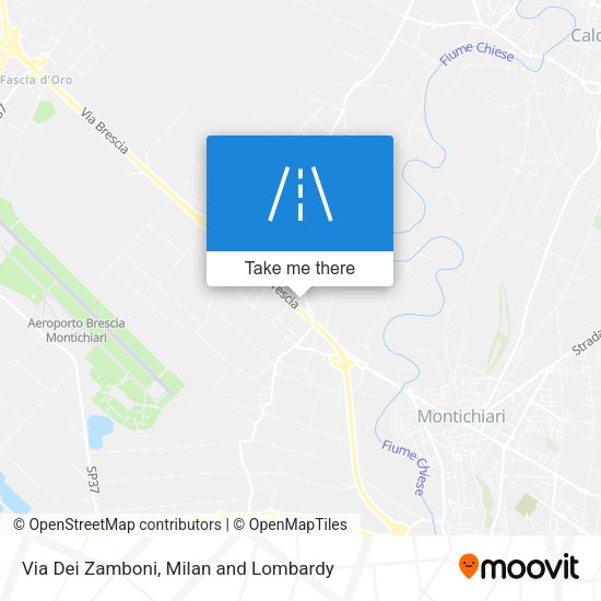 Via Dei Zamboni map