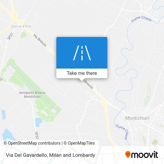 Via Del Gavardello map