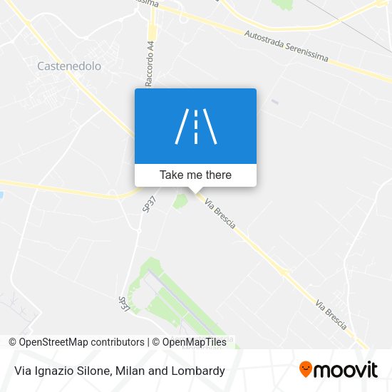 Via Ignazio Silone map