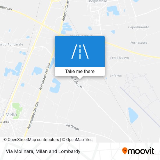 Via Molinara map