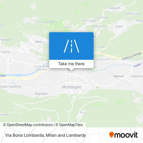 Via Bona Lombarda map