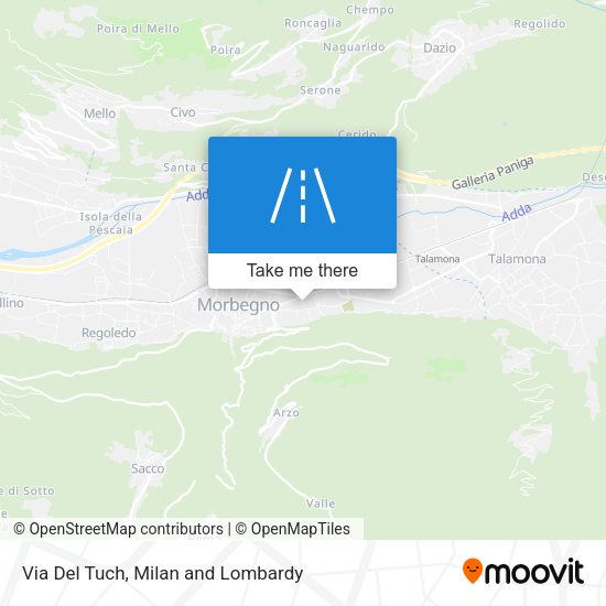 Via Del Tuch map