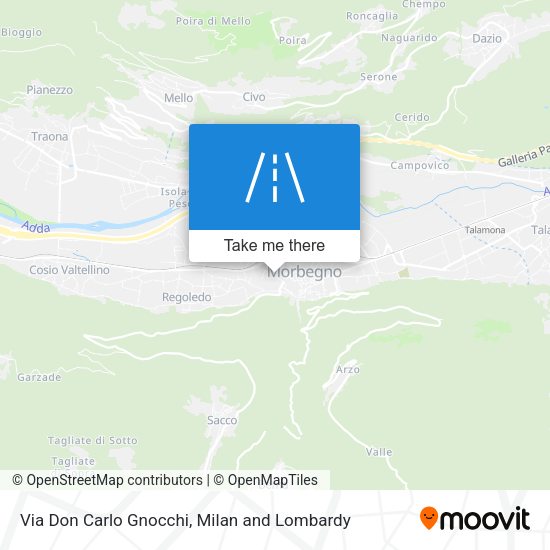 Via Don Carlo Gnocchi map