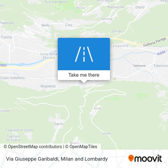 Via Giuseppe Garibaldi map