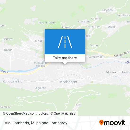 Via Llamberis map