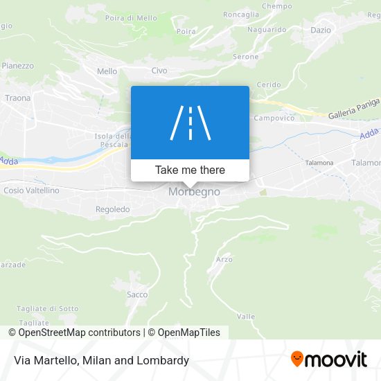 Via Martello map