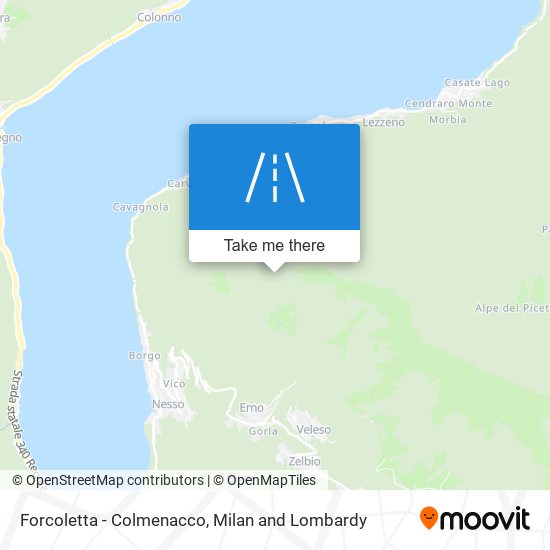 Forcoletta - Colmenacco map