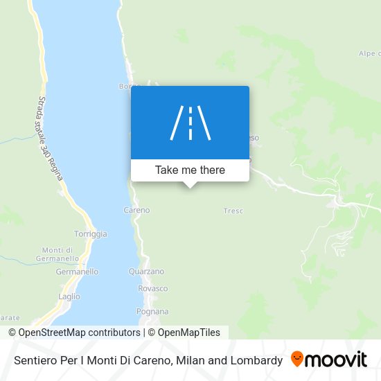 Sentiero Per I Monti Di Careno map