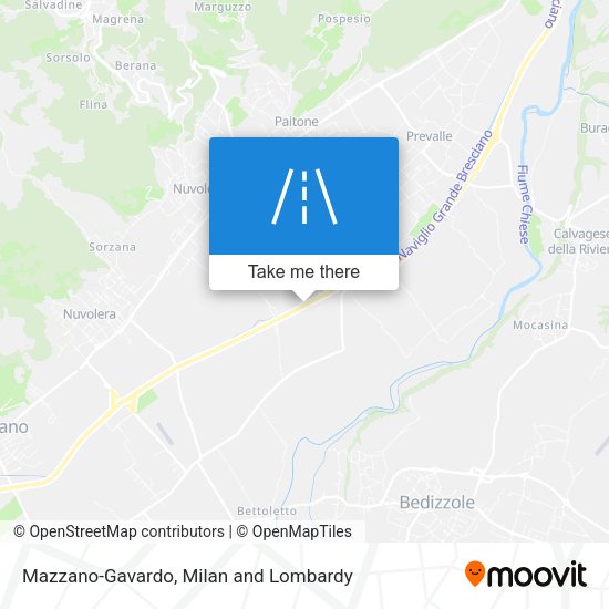 Mazzano-Gavardo map
