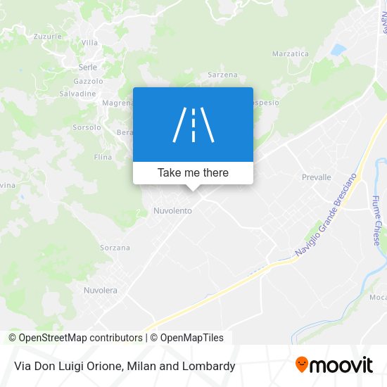 Via Don Luigi Orione map