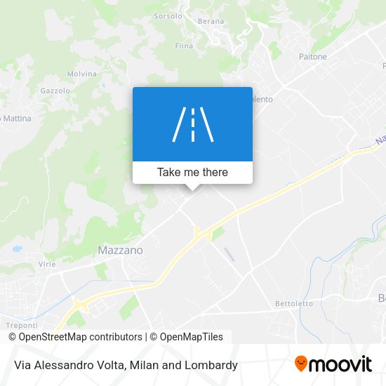 Via Alessandro Volta map