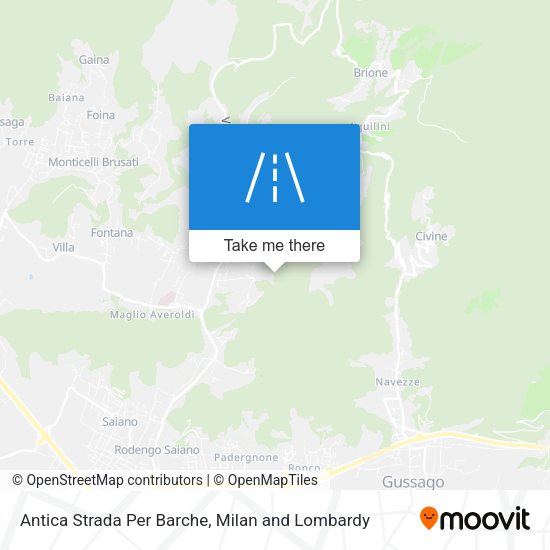 Antica Strada Per Barche map