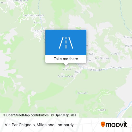 Via Per Chignolo map
