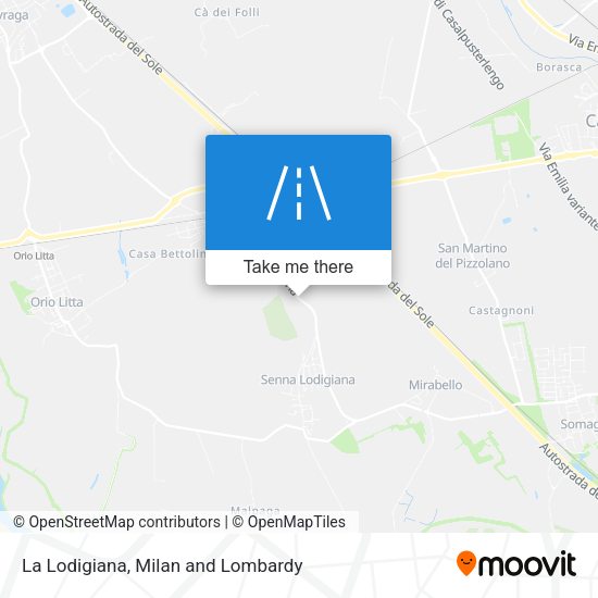 La Lodigiana map