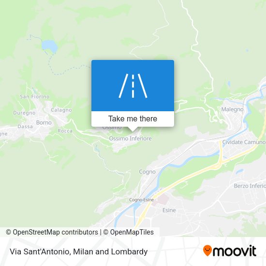 Via Sant'Antonio map