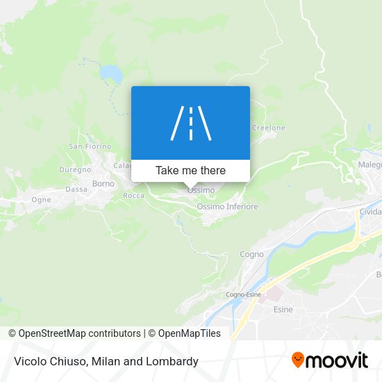 Vicolo Chiuso map
