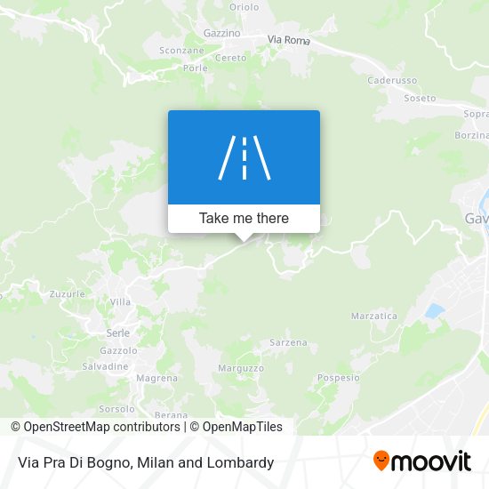 Via Pra Di Bogno map