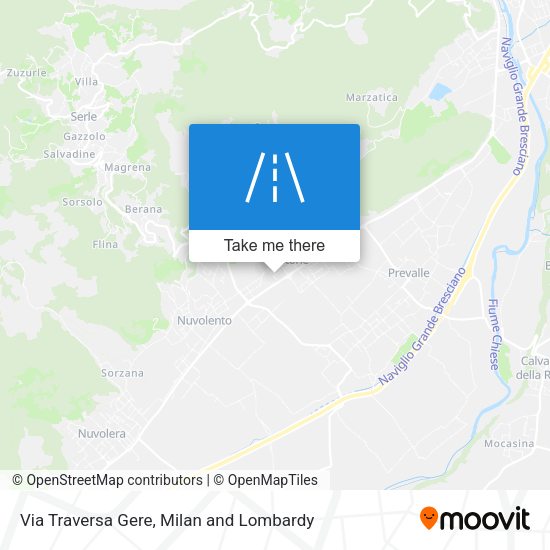 Via Traversa Gere map