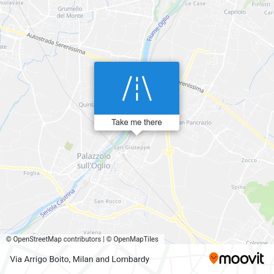 Via Arrigo Boito map