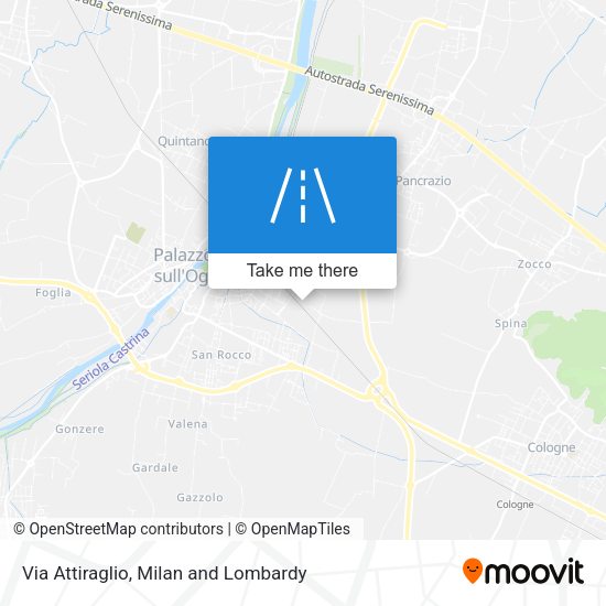Via Attiraglio map