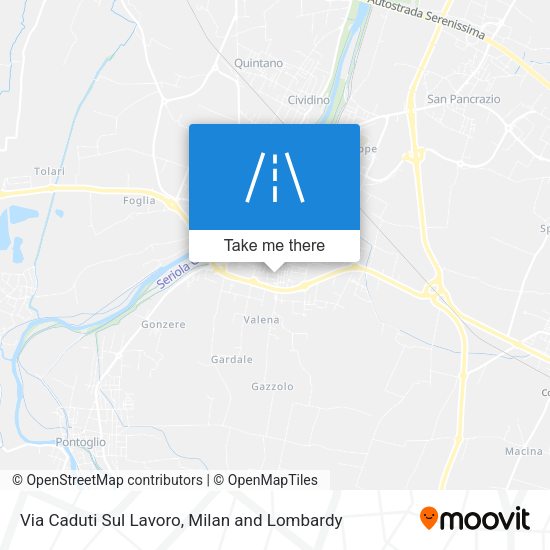 Via Caduti Sul Lavoro map